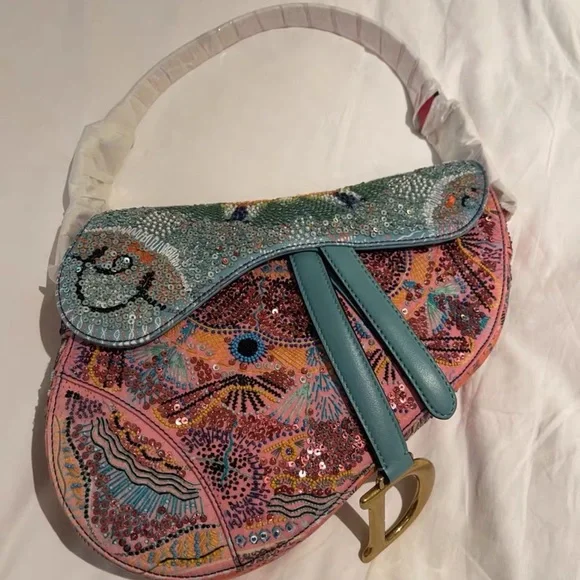Dior | Bags | Super Rare Dior Limited Sequin Saddle Bag